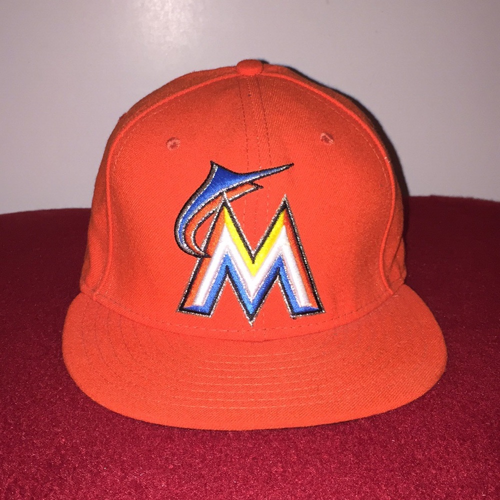 New ERA MIAMI MARLINS Flat Brim Team Hat